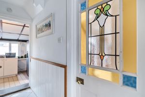 Stained glass door- click for photo gallery